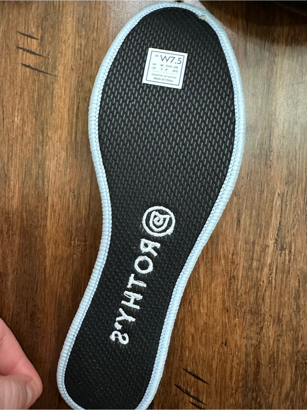 Rothy’s The Daily Flat Black Knit Ballet Flats Women’s 7.5 - Picture 5 of 8
